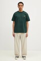 Carhartt WIP cotton t-shirt S/S American Script T-Shirt I029956.CIXX green
