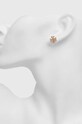 Tory Burch kolczyki KIRA PAVE STUD 53423.696 złoty SS24
