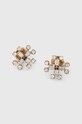 Tory Burch kolczyki Crystal Stud złoty 150591.700