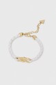 Guess bransoletka skórzana biały JUBB04.003JW