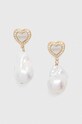 Σκουλαρίκια Guess λευκό JUBE04.022JW