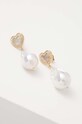 Σκουλαρίκια Guess λευκό JUBE04.022JW