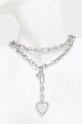 Akcesoria Guess naszyjnik JUBN04.044JW srebrny