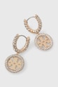 Tory Burch kolczyki Miller Pave Huggie cyrkonia złoty 157229.783