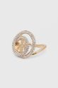 Tory Burch pierścionek Miller Pave Double złoty 157233.783