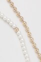 Dkny colier NK 16IN PEARL DBL ROW 04N00249 aur SS24