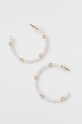 Dkny kolczyki PE 40MM PEARL HOOP złoty 04G00569