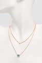 Accesorii Dkny colier NK INLAY DBL ROW 04N00238 aur