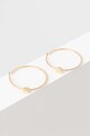 Náušnice Dkny PE 50MM LOGO HOOP zlatá 04G00573