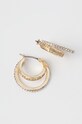 Dkny kolczyki PE 20MM LOGO HOOP złoty 04G00556