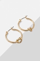 Dkny kolczyki PE KNOT HOOP złoty 04G00546