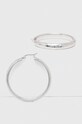Σκουλαρίκια Guess ασημί JUBE04.190JW