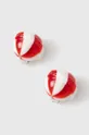 crvena Naušnice na klipse Fiorucci Red And White Mini Lollipop Earrings Ženski