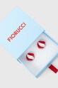 Náušnice klipsne Fiorucci Red And White Mini Lollipop Earrings červená U01FPAJE145PT01RD02