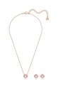 Swarovski naszyjnik i kolczyki SPARKLING 5516488 złoty SS24