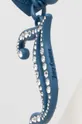 Obesek za ključe Juicy Couture modra