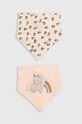 Βρεφική σαλιάρα United Colors of Benetton 2-pack Βρεφικό προϊόν ροζ 6GIAA8008.W.Seasonal