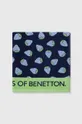 Хлопковое полотенце United Colors of Benetton тёмно-синий