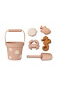 Liewood zabawki do piasku Dante Shell Beach Set LW17525 multicolor SS24