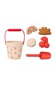 Liewood jucării de nisip Dante Cherry Beach Set LW18727 rosu SS24