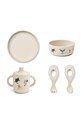 Liewood set pentru copii Ryle Printed Tableware Set LW18975 bej AW24