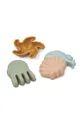 multicolor Liewood foremki do piasku Gill Mermaid Sand Moulds 4-pack Dziewczęcy