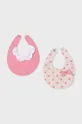 Mayoral Newborn śliniak dwustronny niemowlęcy 2-pack różowy