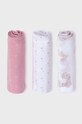 Дитяча пелюшка Mayoral Newborn 3-pack Для немовлят рожевий 19402.1B.Newborn.PPYH
