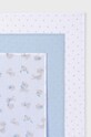 Mayoral Newborn pieluszka niemowlęca 3-pack 19402.1B.Newborn.PPYH niebieski SS24
