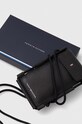 Tommy Hilfiger pokrowiec na telefon skórzany czarny AM0AM11853