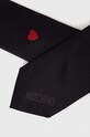 Копринена вратовръзка Moschino M5776.55069 черен SS24