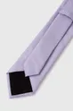 BOSS krawat jedwabny fioletowy