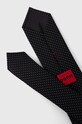 HUGO krawat jedwabny 50494297 czarny SS24