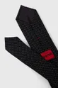 HUGO krawat jedwabny czarny