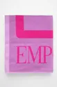 Хлопковое полотенце EA7 Emporio Armani 100 x 170 cm фиолетовой
