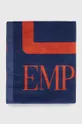 Βαμβακερή πετσέτα EA7 Emporio Armani 100 x 170 cm σκούρο μπλε