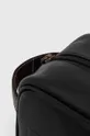 negru Barbour punga cosmetice Logo Leather Washbag