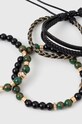 Βραχιόλι Aldo ALDERBRAE 4-pack ALDERBRAE.301 μαύρο SS24