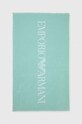 Emporio Armani Underwear ręcznik bawełniany turkusowy 231772.4R451