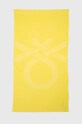 United Colors of Benetton ręcznik bawełniany żółty 6BI12801A