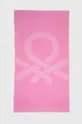 różowy United Colors of Benetton ręcznik bawełniany Unisex