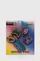 többszínű Crocs papucs dísz Lights Up Neon Gamer 5 db Uniszex