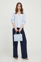 Блузка Tommy Hilfiger WW0WW40529 блакитний SS24