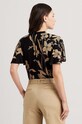 Lauren Ralph Lauren t-shirt lniany 200925750 czarny SS24