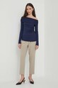 Блузка Lauren Ralph Lauren 200925897 тёмно-синий SS24