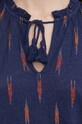 Льняна футболка Lauren Ralph Lauren 200928578 темно-синій