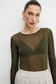 Pinko bluza verde 102977.A1ND