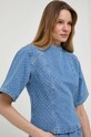 Джинсовая блузка Custommade голубой 999449289