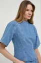 голубой Джинсовая блузка Custommade