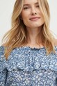 Хлопковая блузка Lauren Ralph Lauren голубой 200932903